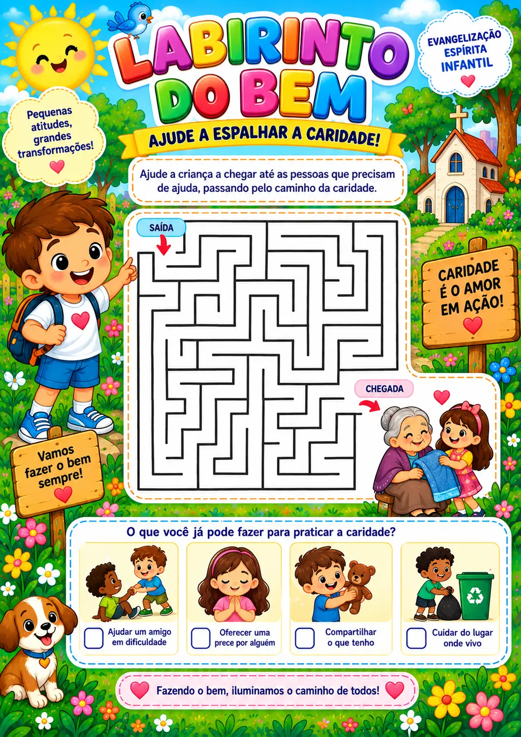 Atividade labirinto do bem
